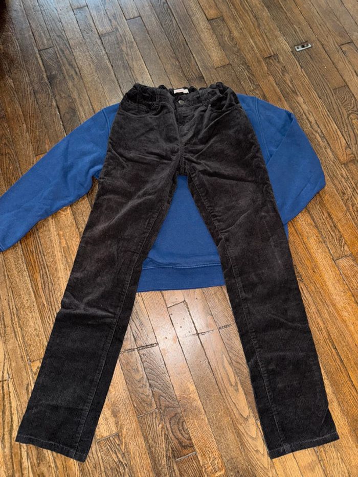 sweat zara et pantalon velour Monoprix 14 ans - photo numéro 2