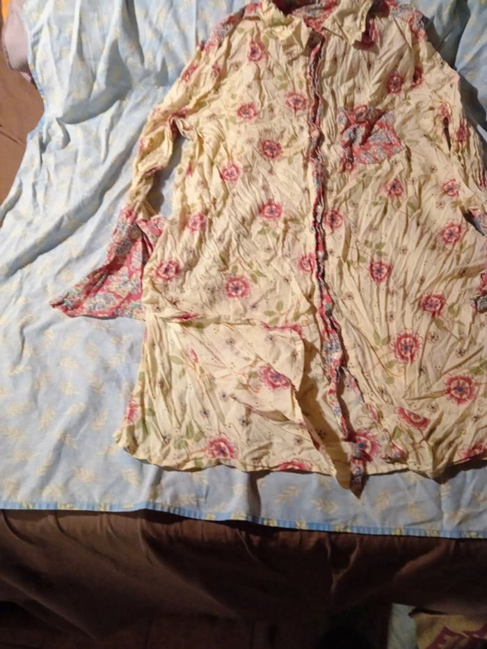 Chemise femme longue 100 %coton - photo numéro 5