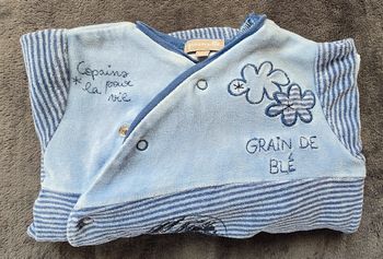 Pyjama effet velours Grain de Blé 6 mois