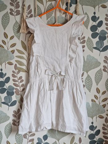 Robe Catimini fille 8 ans blanche