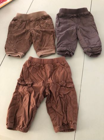 Lot de 3 pantalons automne hiver