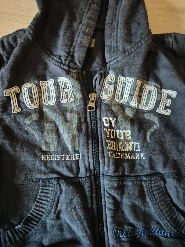 Veste grise zippé garçon 2 ans - photo numéro 2