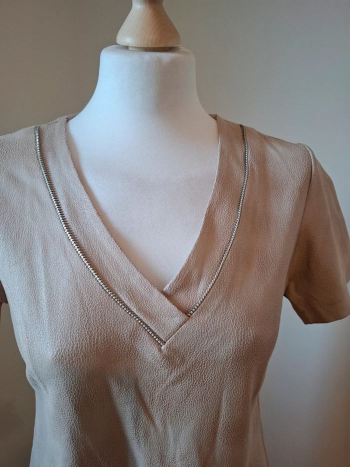 Robe beige/crème chic Charming Girl taille S 36 - photo numéro 3