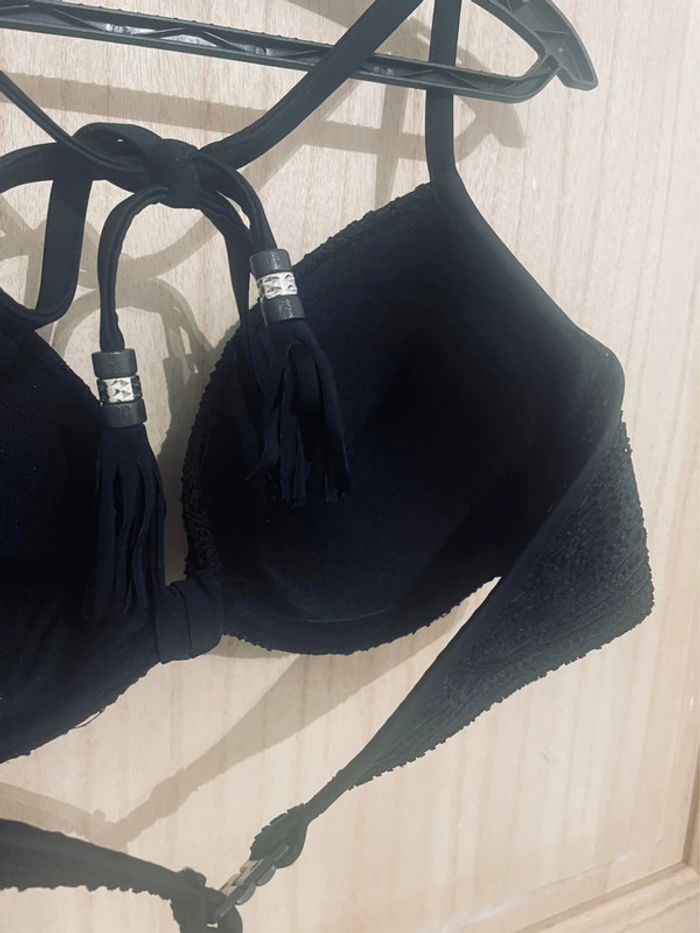 Haut de maillot de bain noir super push-up - 90C - photo numéro 9