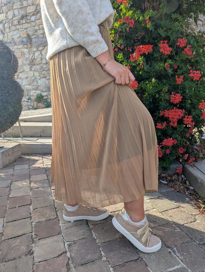 Jupe longue plissée Vienne camel
TU - photo numéro 4