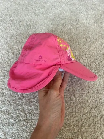 Casquette rose protège nuque - 6 à 12 mois - tribord / oxylane
