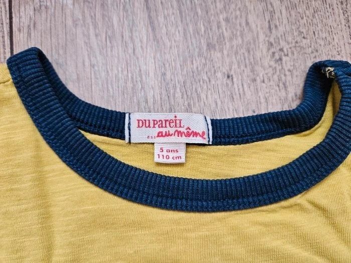 T.shirt manches longues vert pistache Du pareil au même DPAM 5 ans - photo numéro 5