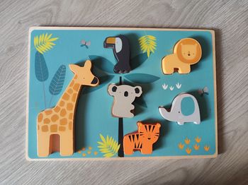 Puzzle bois animaux