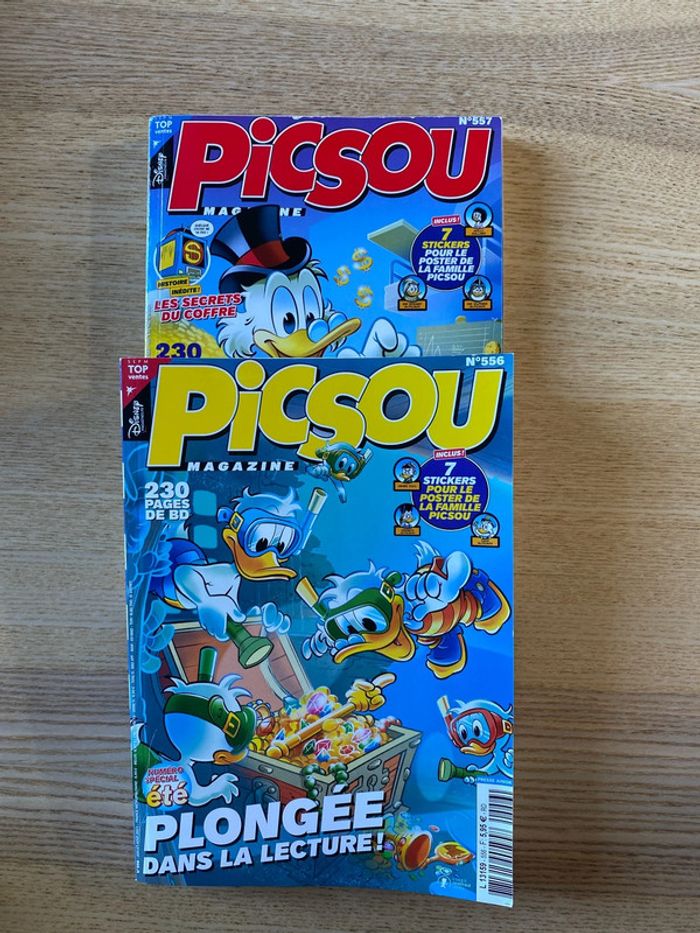 Lot de 2 grand Picsou Magazine Disney