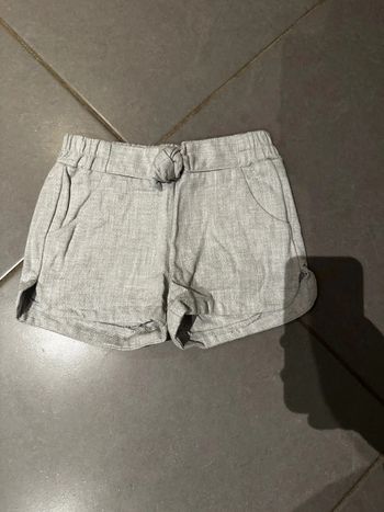 Short / Bermuda avec noeud à la taille - Kiabi - Gris - 6 ans