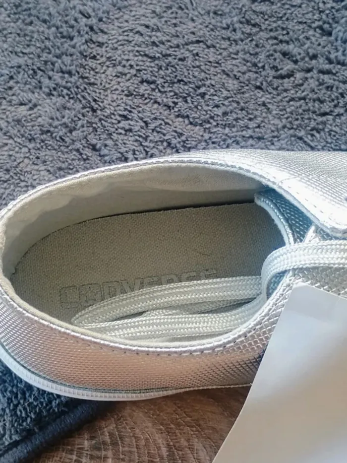 Converse femme argentée neuve T39 - photo numéro 4