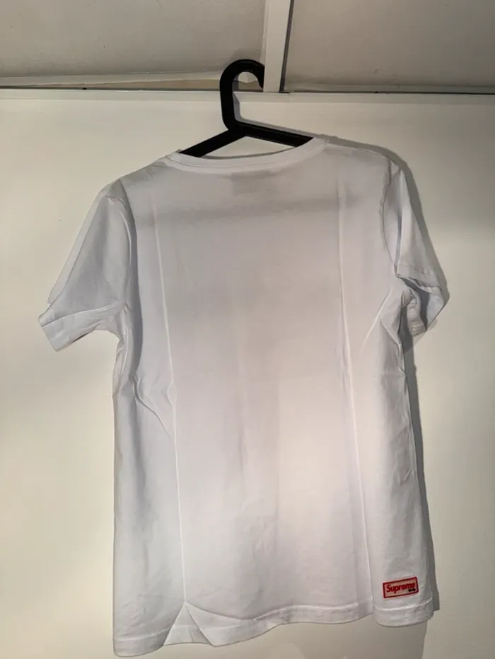 Tee shirt Supreme Blanc Femme Taille L - photo numéro 4