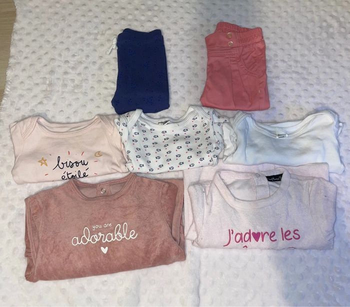 Lot habits fille 6 mois
