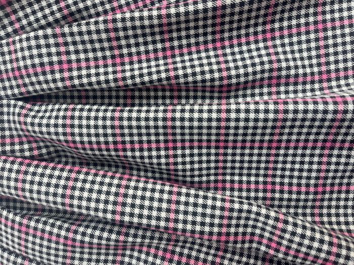 Jupe plissée blanche noire et rose à carreaux fille 10 ans - photo numéro 2