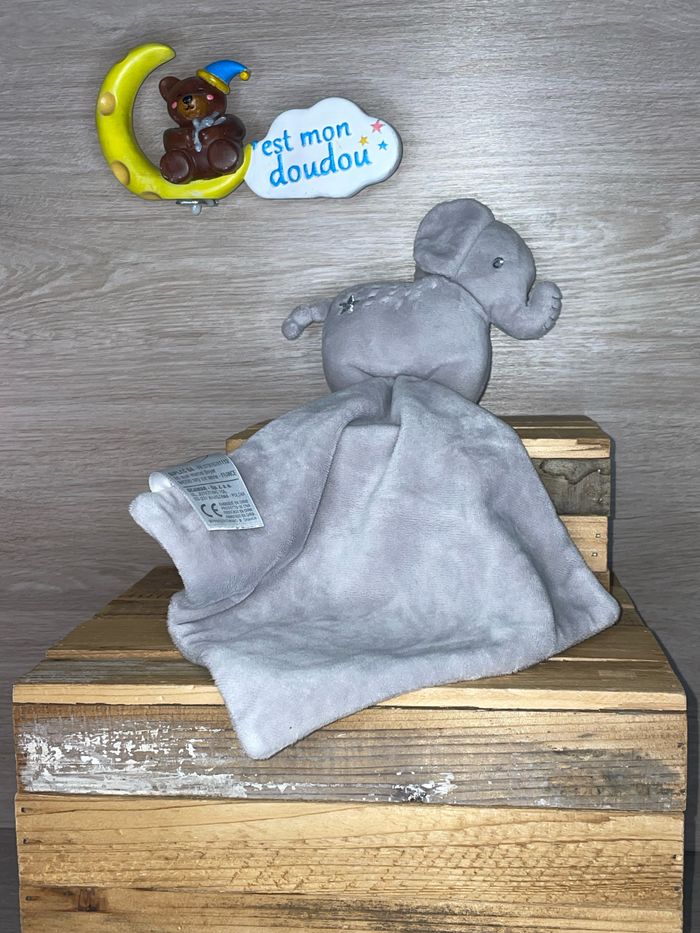 MD04 doudou éléphant 🐘 grain de blé - photo numéro 2