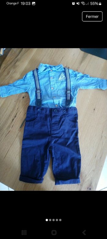 Salopette bodie nœud pap