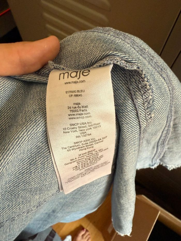 Robe d’été en jean neuf sans étiquette Maje taille 1 - photo numéro 7