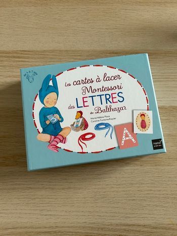 Cartes à lacer Balthazar Montessori