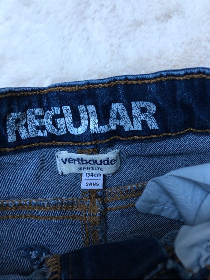 Jeans Vertbaudet coupe regular 9 ans - photo numéro 3