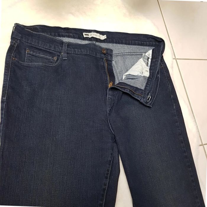 Jean Levi's 505 Straight Leg W34 L32 Bleu Marine - photo numéro 4