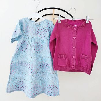 4 ans ensemble Jacadi robe + gilet