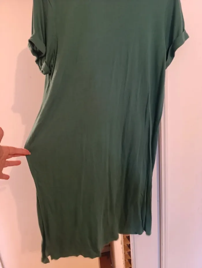 Tee-shirt tunique Taille L vert Kiabi - photo numéro 2