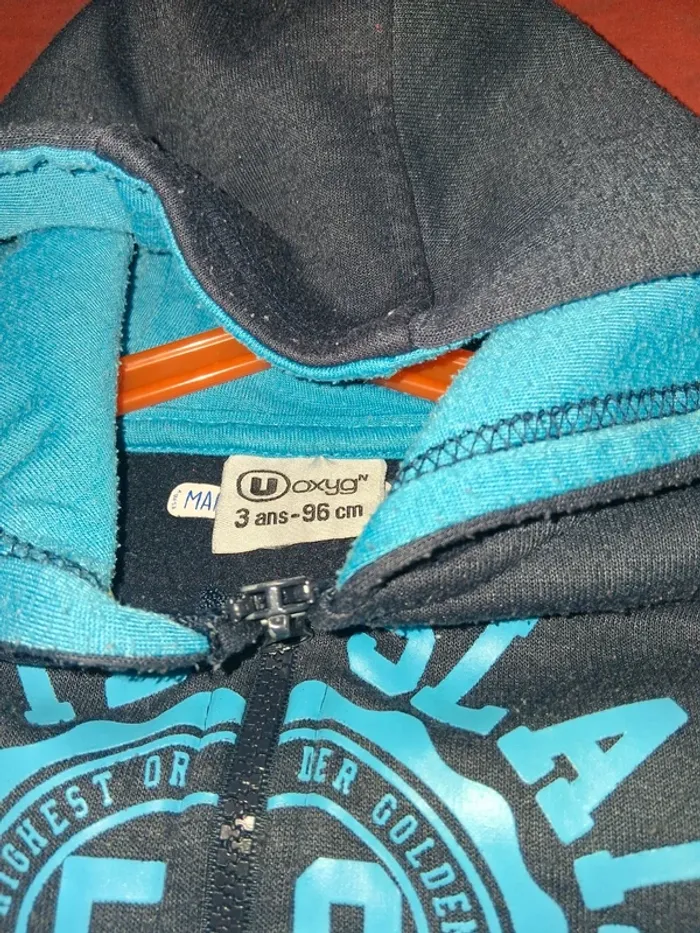 Gilet zippé a capuche 3 ans U oxygn - photo numéro 3