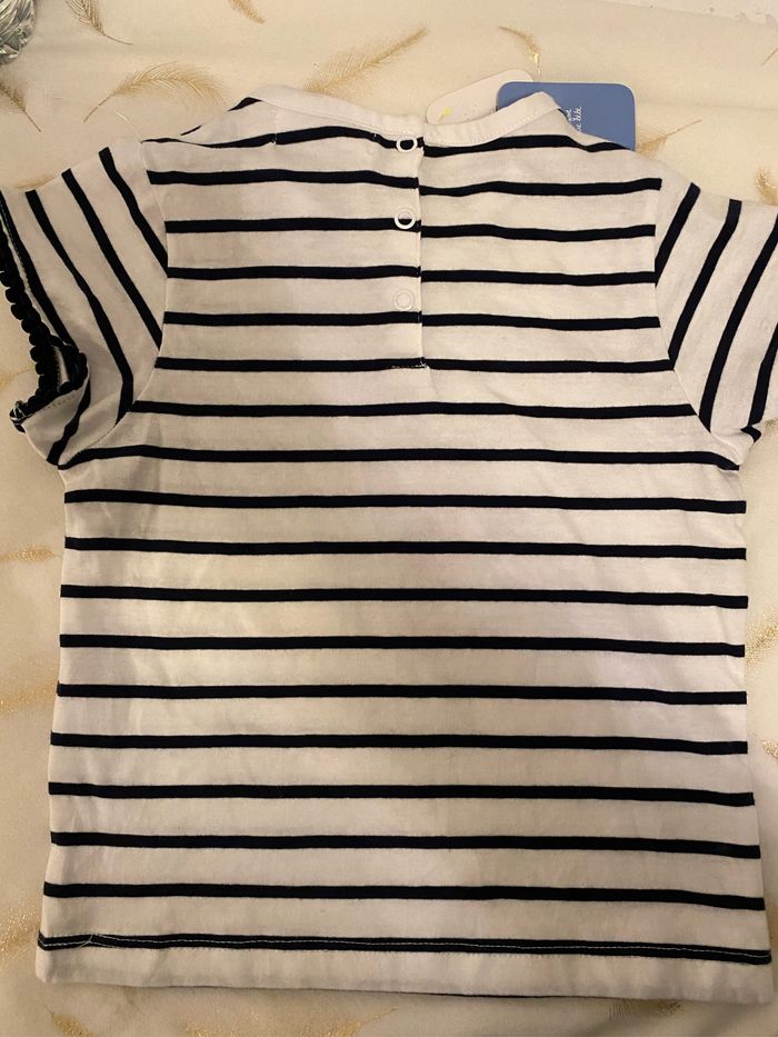 T-shirt  rayé fille 36 mois / 3 ans neuf - photo numéro 3
