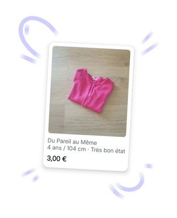 🩷 Gilet Du Pareil Au Même #emyfleury_4ansfille