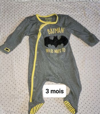 Pyjama coton batman 3 mois
