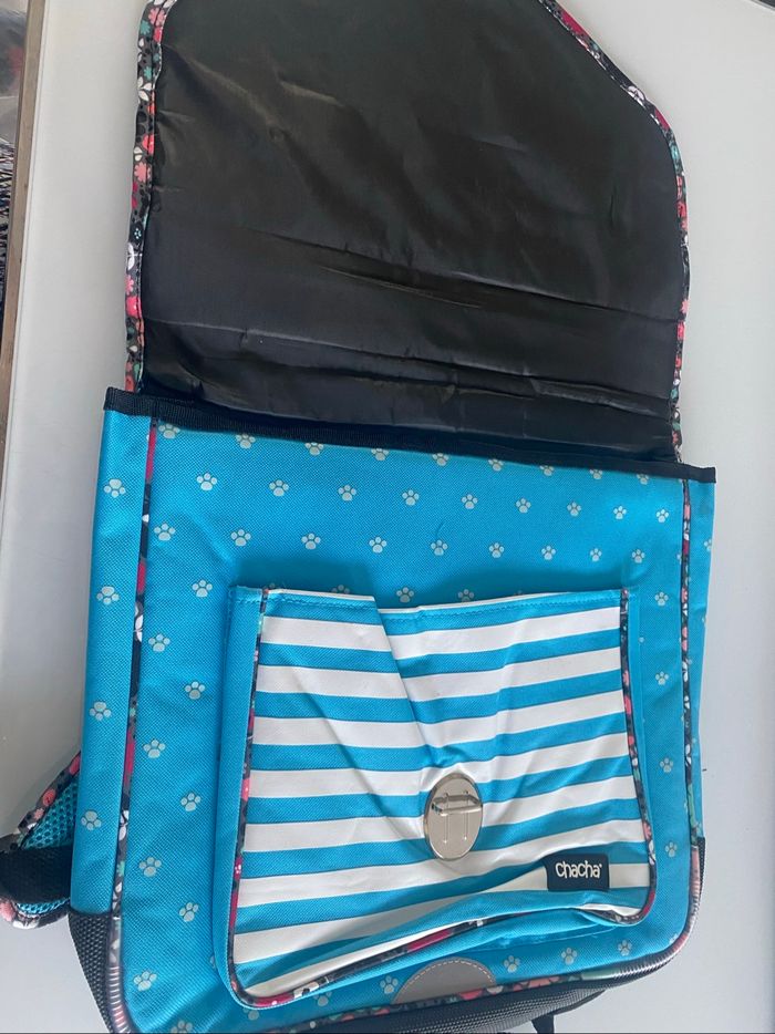 Cartable chacha bleu - photo numéro 3
