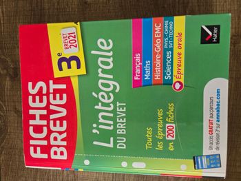 fiches de révision Brevet