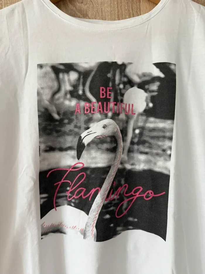T-shirt blanc imprimé Etam - photo numéro 5