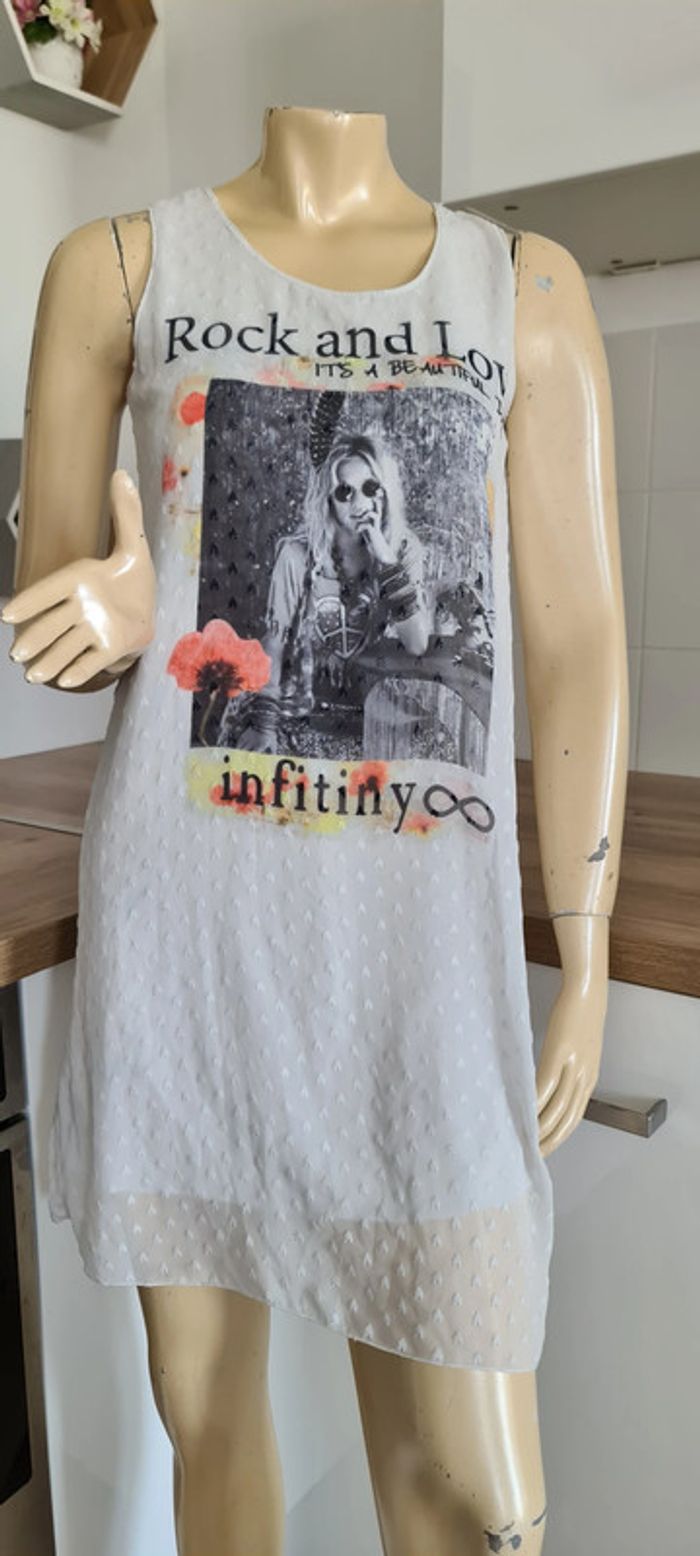 tres jolie robe legere avec doublure taille 36 - photo numéro 3