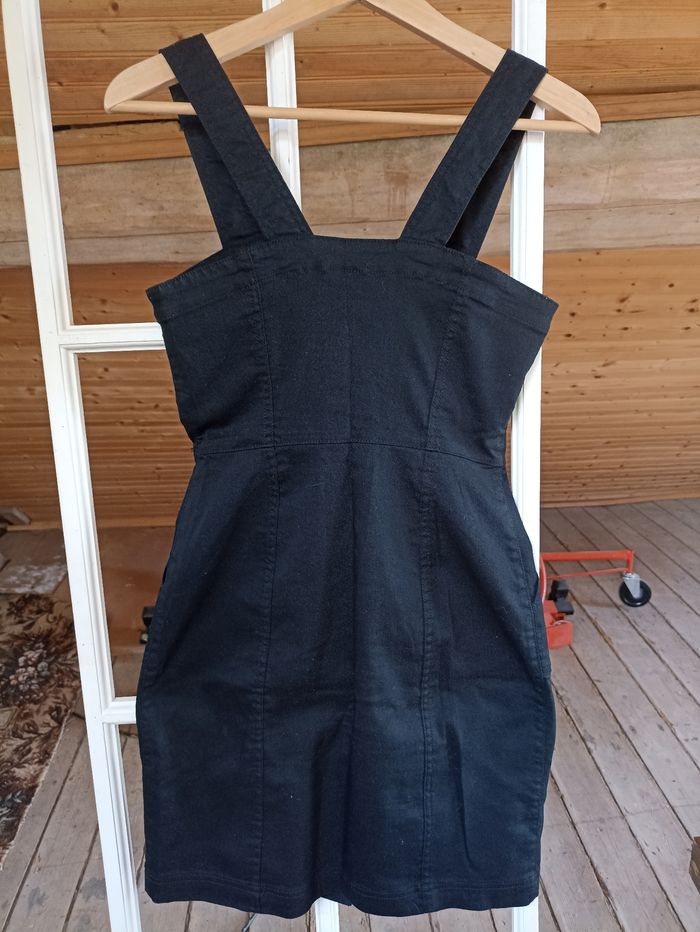 Robe Denim noir H&M - photo numéro 4