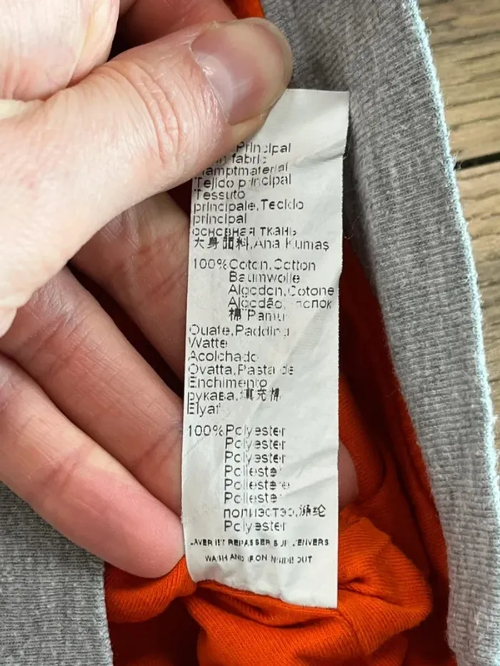 Pull Kenzo gris et orange - photo numéro 6