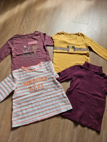 Tee-shirt et col roulé fille