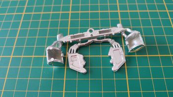 Partie moteur 3 pièce détachée miniature Bburago burago Porsche 911 Carrera 1993 noir 1/18 1/18e 1/1