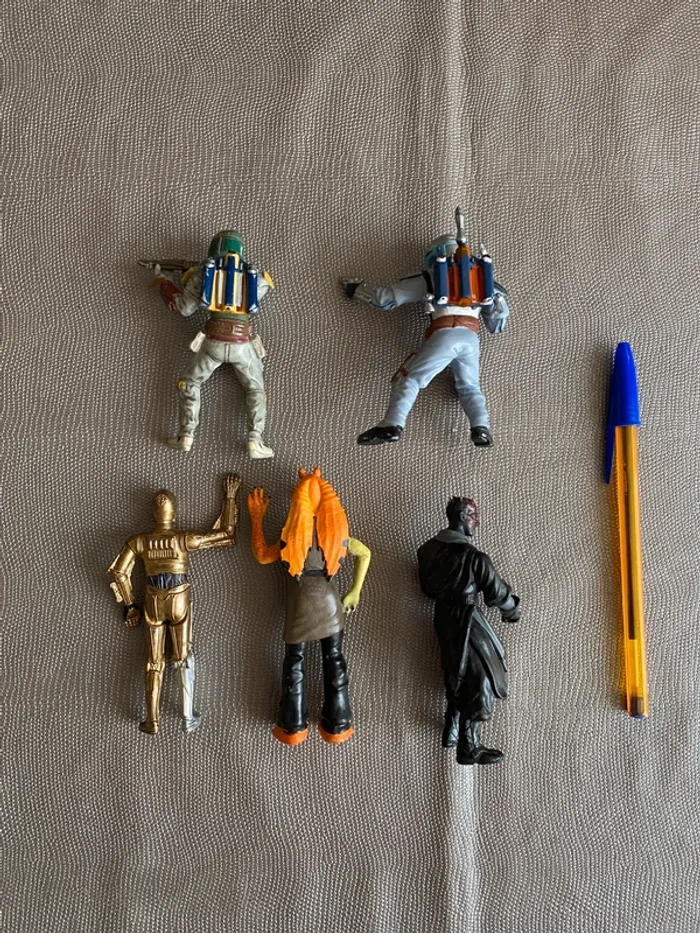 Lot 5 figurines Star Wars PVC - 2001 - 2014 Disney LFT Boba Fett Maul - photo numéro 2