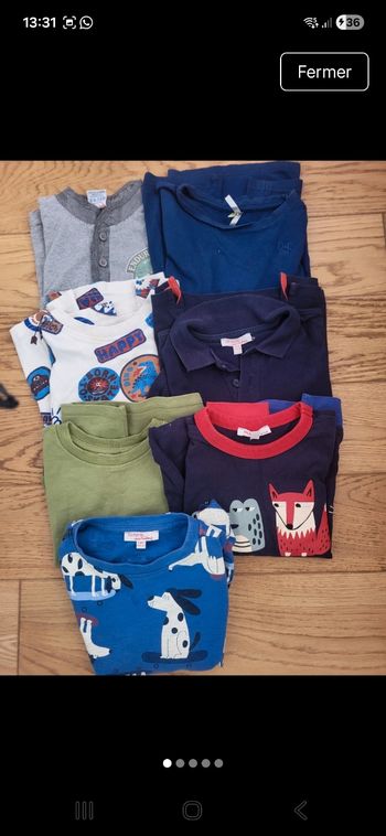 Lot de 7 tee-shirts manches longues
