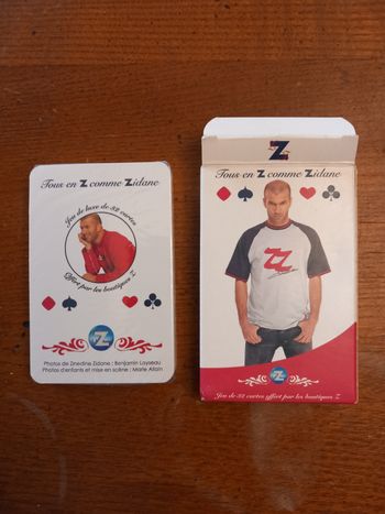 Jeu de cartes Zidane 