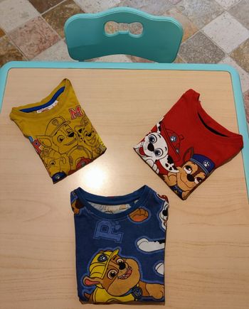 Lot de tee shirt 🧸 de la  Pat patrouille 🐾 3 ans 🐶