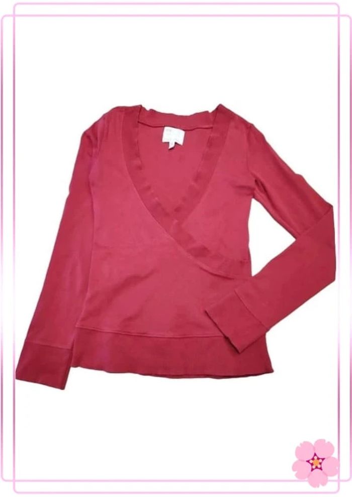 Pull cache coeur coton rouge Bershka t.m