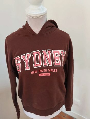 Sweat à capuche marron Kiabi Taille XXS