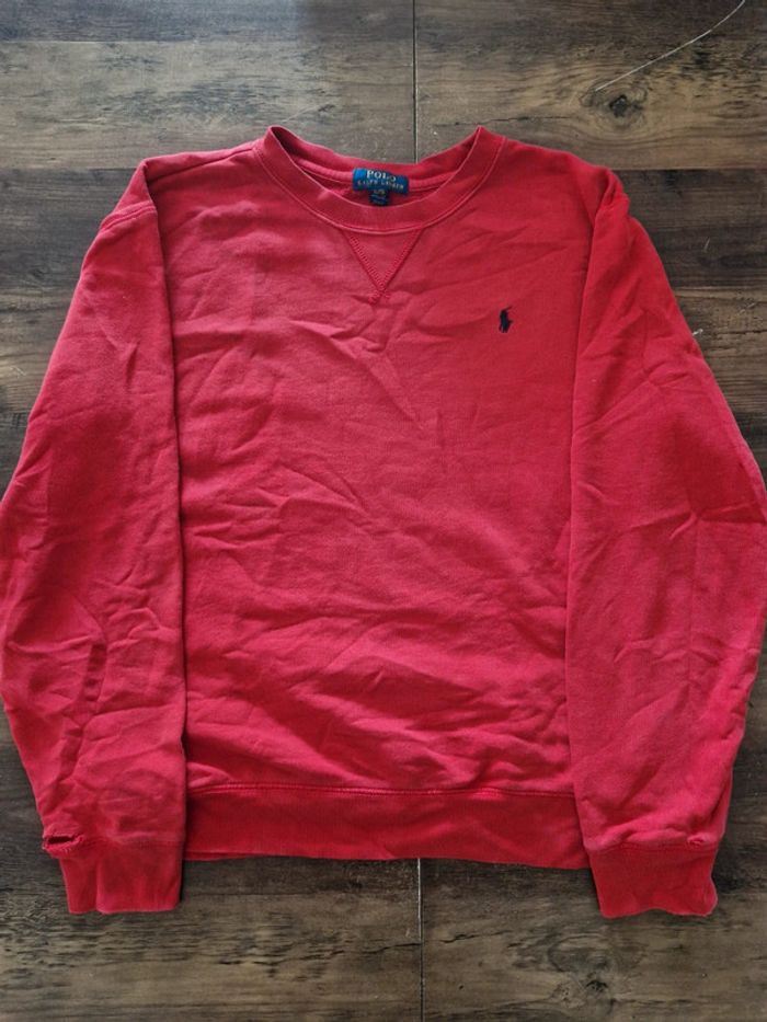 Pull rouge Ralph Lauren taille XL - photo numéro 2