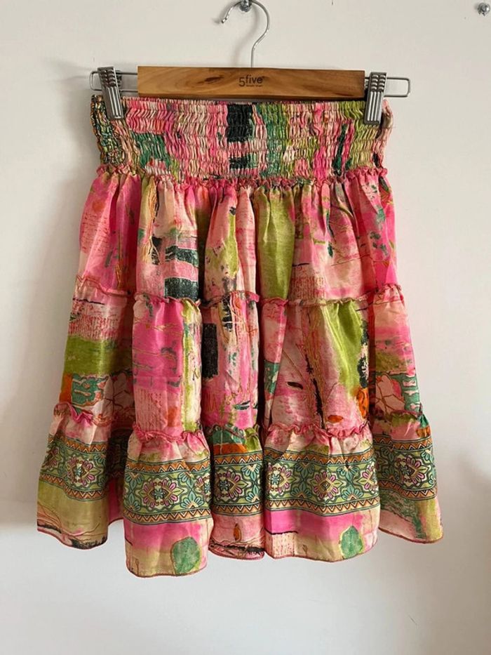 Ensemble d’été crop top + jupe rose - photo numéro 4