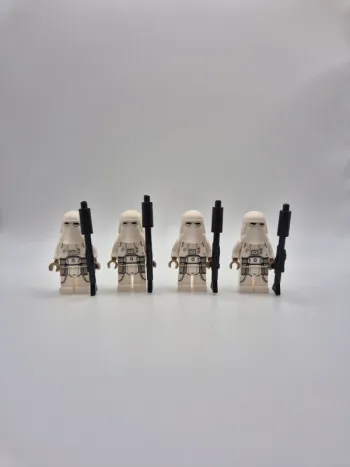 Figurines type lego 4 Snowtroopers stormtroopers star wars