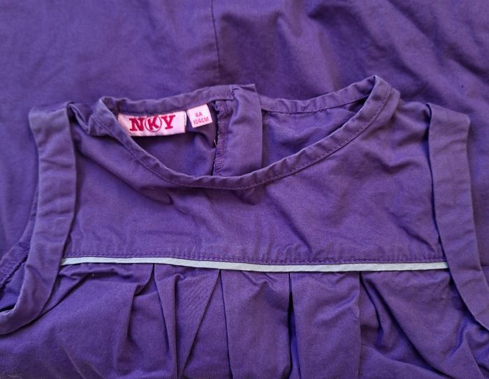 Robe chasuble NKY violet - 4 ans - photo numéro 3
