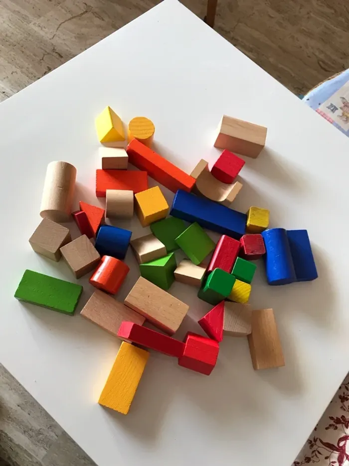 Lot de cube en bois