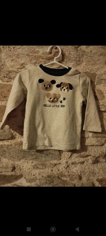 T-shirts manches longues, taille 6 mois, collection 2025